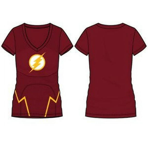 DC Flash Shirt DC Comics Cosplay Flash TShirt - DC Comics Flash Shirt Flash Tee-X-Large