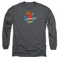 thumbnail image 1 of DC Flash Too Slow Long Sleeve Adult 18/1 T-Shirt Charcoal, 1 of 2