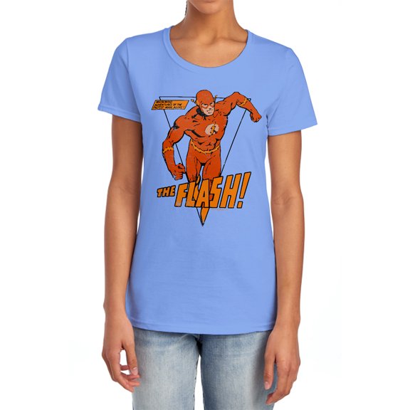 DC Flash Whirlwind Women's T Shirt, Carolina Blue, Small