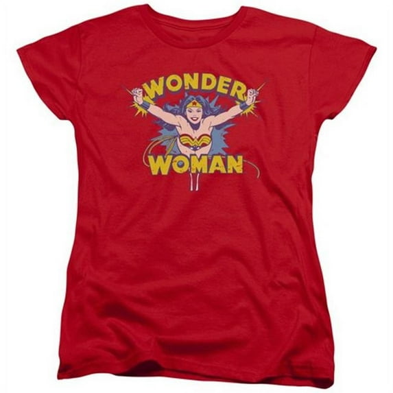 DC-Flying Through - Short Sleeve Women's Tee - Red- Extra Large