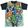 thumbnail image 1 of DC Follow The Leader Unisex Adult Halloween Costume Sublimated T Shirt, 1 of 4