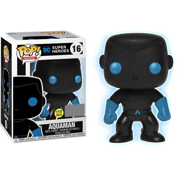 DC Funko POP! Heroes Aquaman Vinyl Figure [Silhouette Glow-in-the-Dark]
