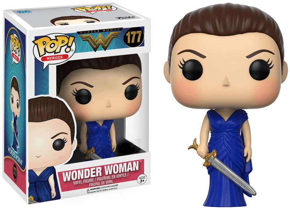 DC Funko POP! Movies Wonder Woman Vinyl Figure (Blue Dress