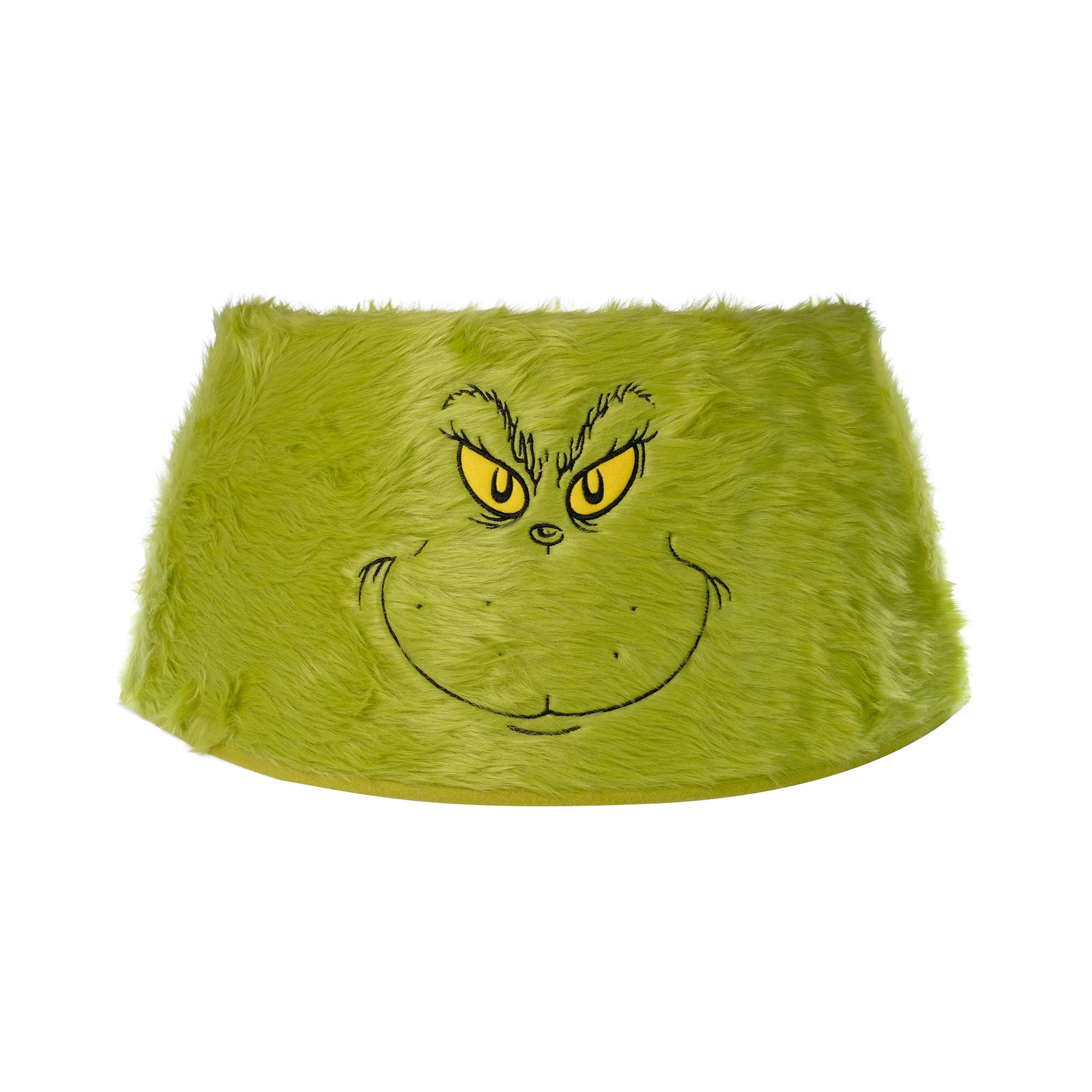Dr. Seuss' How The Grinch Stole Christmas Green Fuzzy 26.8 in Wide Grinch Christmas 1.3 lb Tree Collar by Ruz