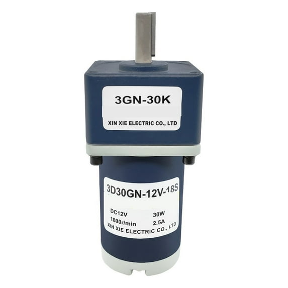 DC Gear Motor 30W12V24V Low-speed Motor High-torque Speed-regulating Motor Motor ,High Torque