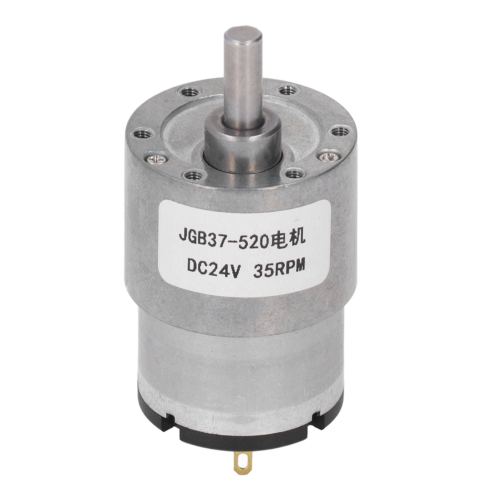 DC Geared Motor, 24V, 35RPM, Self-Locking Worm Gear, Brass Coil ...