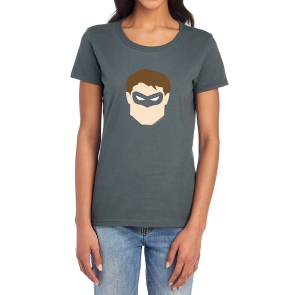 DC Gl Head Women's T Shirt, Charcoal, Medium