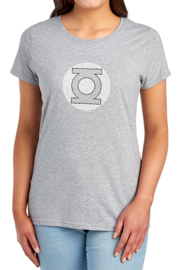 DC Gl Little Logos Women's T Shirt, Athletic Heather, Small