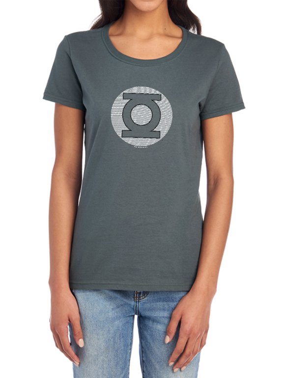 DC Gl Little Logos Women's T Shirt, Charcoal, Small