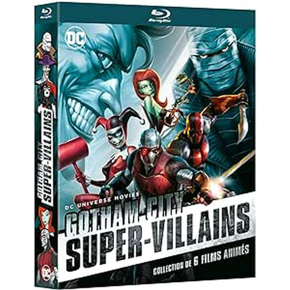 DC Gotham Super-Villains Collection - 6-Disc Box Set ( Deathstroke Knights & Dragons: The Movie / Batman: Hush / Batman and Harley Quinn / Batman: The Killing Jo [ Blu-Ray, Reg.A/B/C Import - Fran