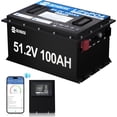 thumbnail image 1 of DC HOUSE 48V 100Ah LiFePO4 Golf Cart Battery with Bluetooth Battery Monitor. Low-Temperature Cut-Off Function, Sturdy Metal Case,Suitable for Club Car, EZGO Golf Carts, RV, 1 of 8