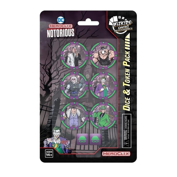 DC HeroClix: Notorious Dice and Token Pack