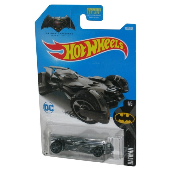 DC Hot Wheels Batman Vs Superman Dawn of Justice (2015) Batmobile 1/5 Toy Car #237/365