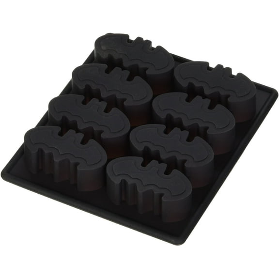DC Ice Tray Silicone Molds - Batman Emblem, Black