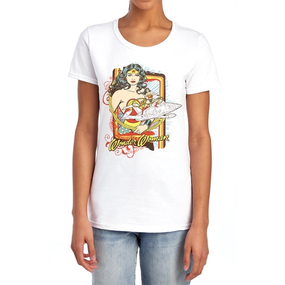 DC Invisible Jet Women's T Shirt, White, Small