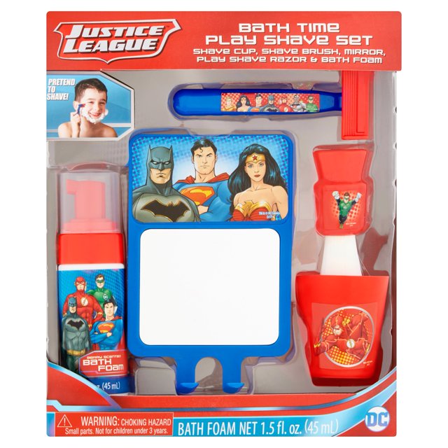 DC Justice League Bath Time Play Shave Set