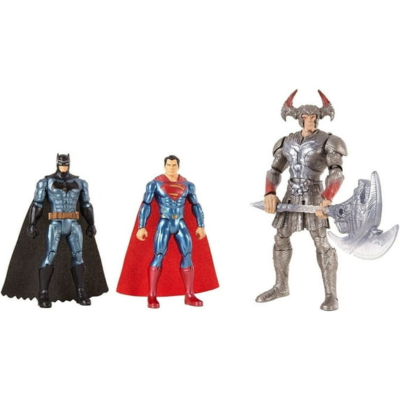 DC Justice League Battle In a Box Batman, Steppenwolf, & Superman Figures, 3 Pack Action Figure