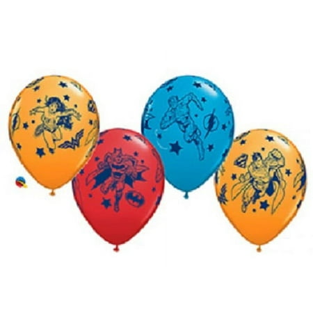 DC Justice League Latex Balloons 11" Superhero Party Decoration Lot of 25
