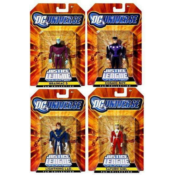 DC Justice League Unlimited Legion of Super Heroes Set of 4 Action Figures