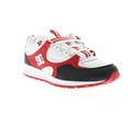thumbnail image 1 of DC Kalis Lite Mens White Red Leather Lace Up Athletic Skate Shoes, 1 of 2