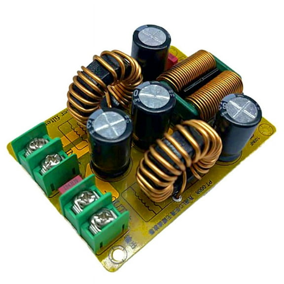 DC LC Low Pass Filter 20A Electromagnetic Interference DC Switching POWER EMC Car Audio Amplifier 12V 24V,1 x Low pass filter,Photo Color