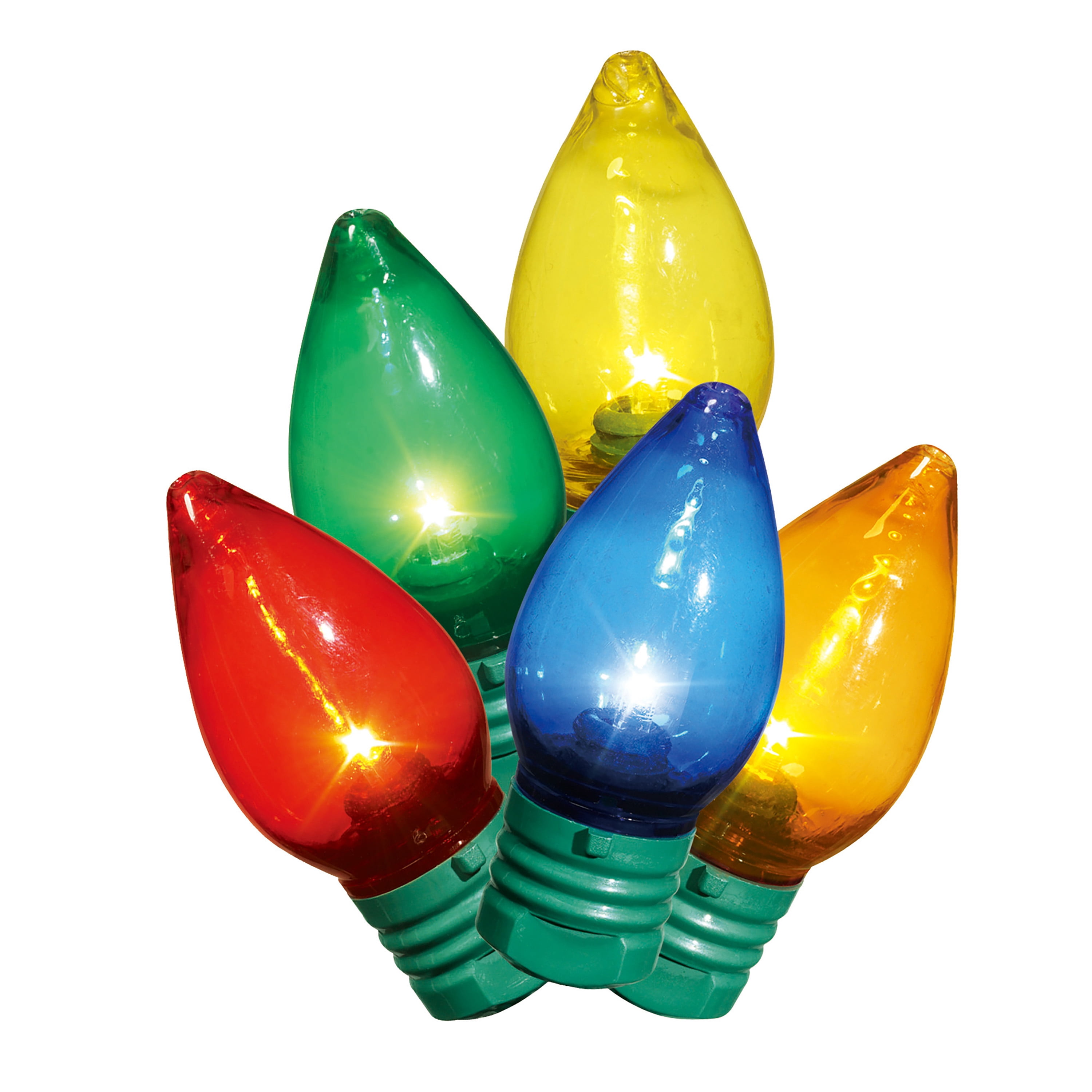 Indoor/Outdoor 25-Count Super Bright LED C7 Christmas String Lights, Multicolor, 14', by Holiday Time
