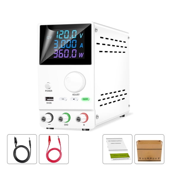 DC Laboratory Power Supply Adjustable 120V 3A With USB Voltage Regulator Stabilizer Switching Bench Source Plating Charging DIY ,Safe Reliable to Use