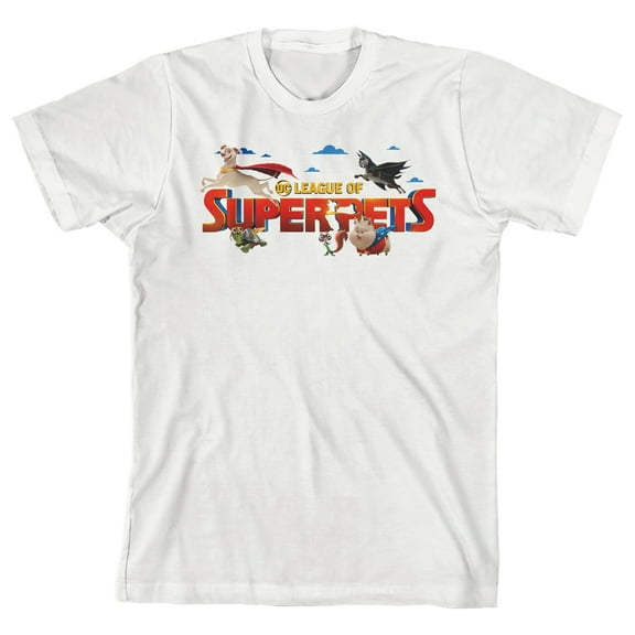 DC League Of Super Pets Movie Characters Youth White T-shirt