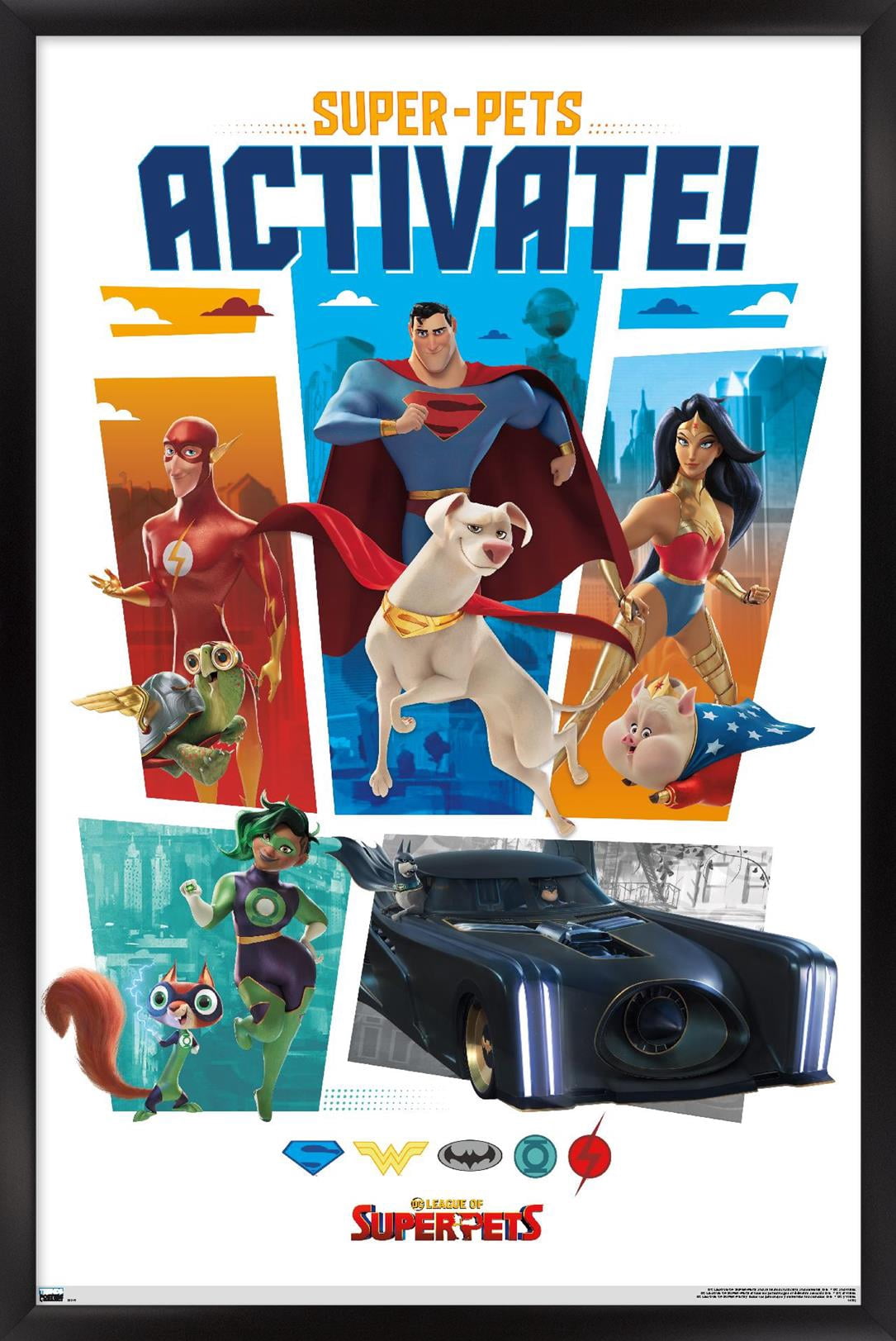 DC League of Super-Pets - Heroes Wall Poster, 22.375" x 34" Framed
