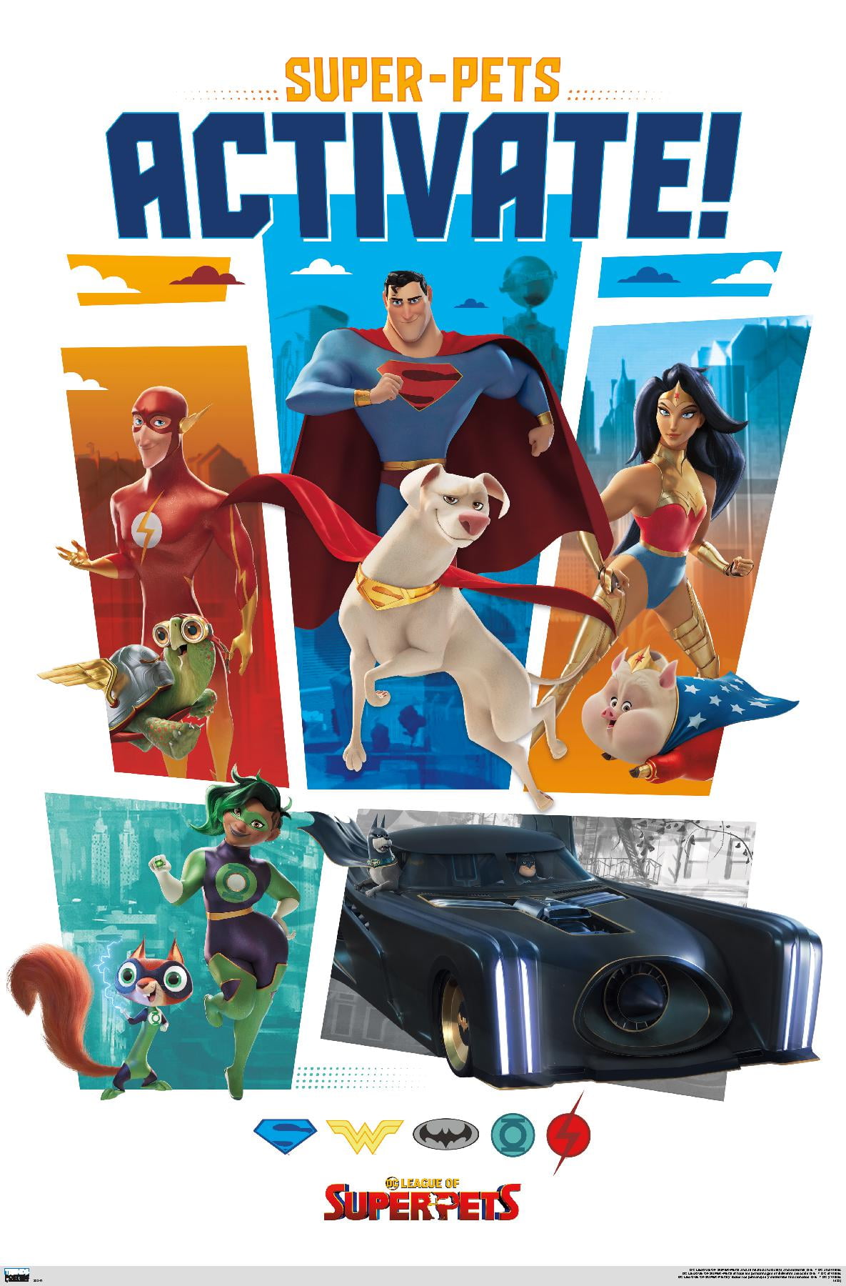 DC League of Super-Pets - Heroes Wall Poster, 22.375" x 34"