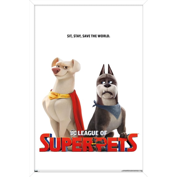 DC League of Super-Pets - Krypto and Ace Wall Poster, 22.375" x 34" Framed
