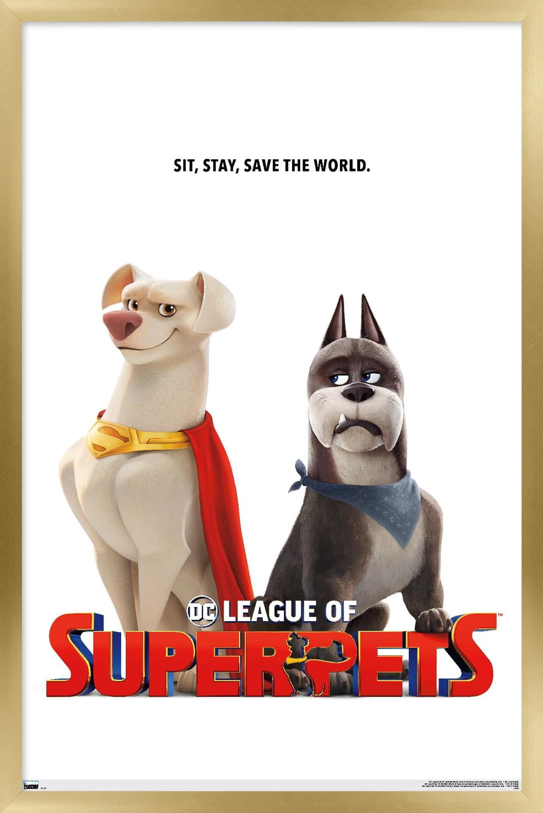 DC League of Super-Pets - Krypto and Ace Wall Poster, 22.375" x 34" Framed