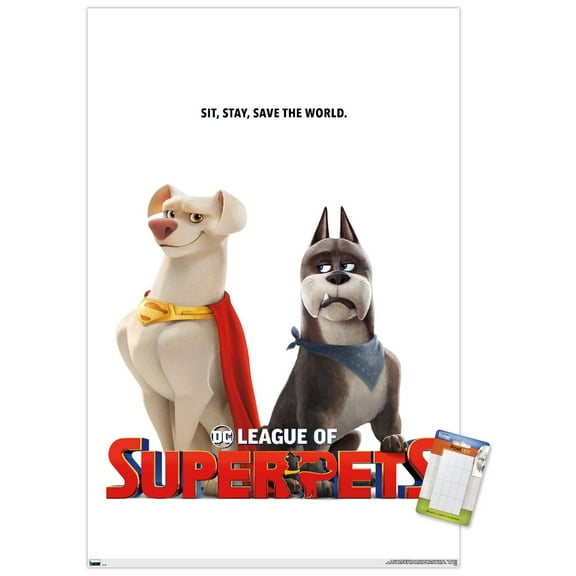 DC League of Super-Pets - Krypto and Ace Wall Poster, 22.375" x 34"