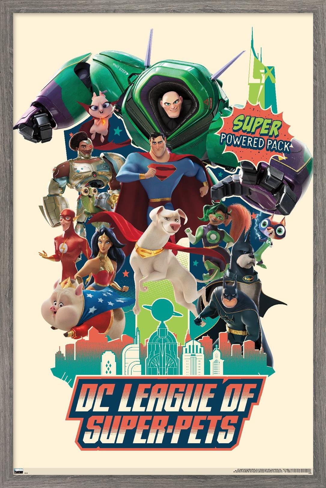 DC League of Super-Pets - Partners Wall Poster, 22.375" x 34" Framed
