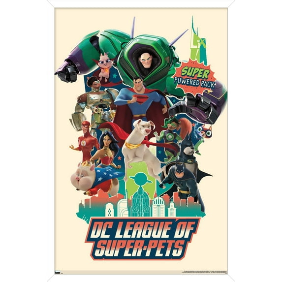 DC League of Super-Pets - Partners Wall Poster, 22.375" x 34" Framed