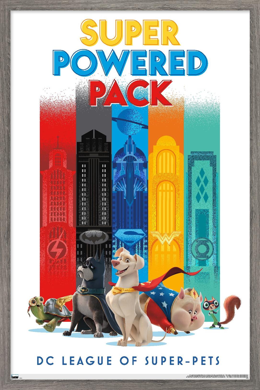 DC League of Super-Pets - Skyline Wall Poster, 22.375" x 34" Framed