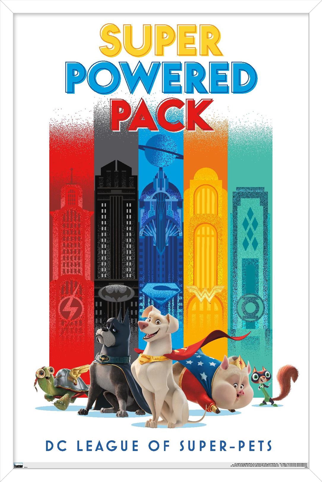 DC League of Super-Pets - Skyline Wall Poster, 22.375" x 34" Framed