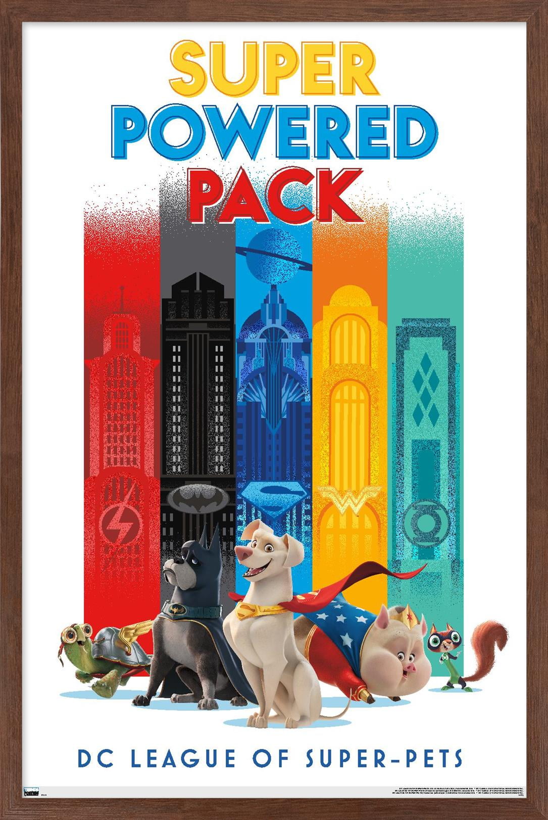 DC League of Super-Pets - Skyline Wall Poster, 22.375" x 34" Framed