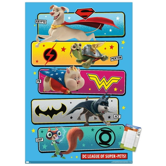 DC League of Super-Pets - The Pets Wall Poster, 22.375" x 34"