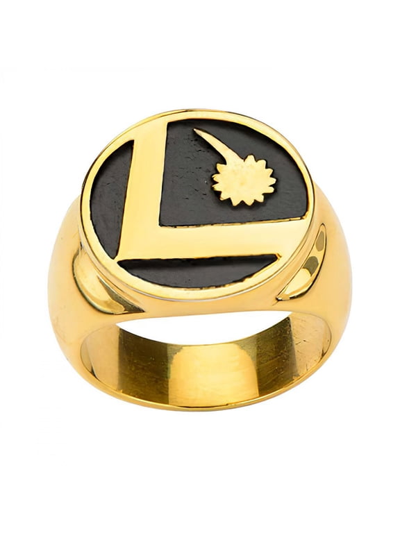 DC Legion Of Superheroes Logo Stainless Steel Ring-Size 12