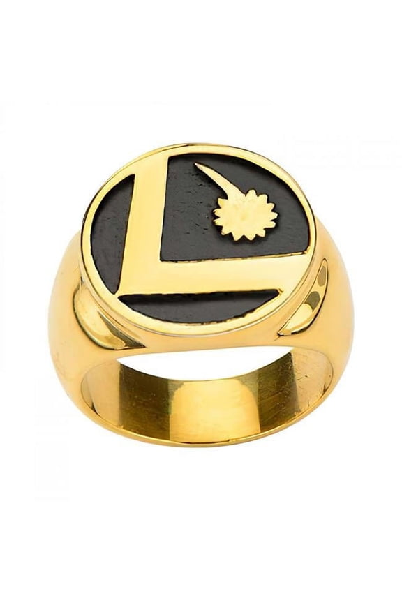 DC Legion of Superheroes Logo Stainless Steel Ring, Size 10