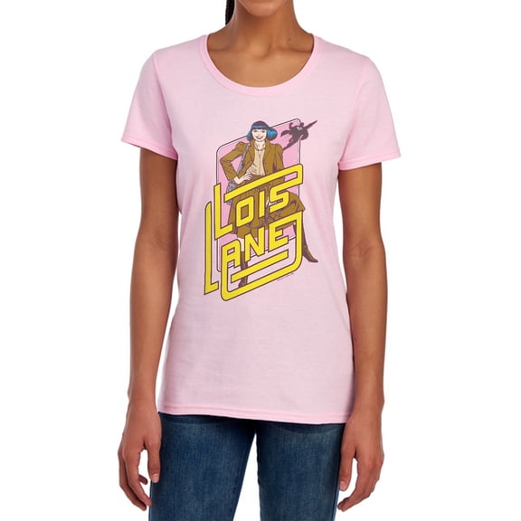 DC Lois Lane Women's T Shirt, Pink, Medium