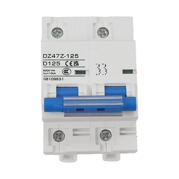 DC MCB Circuit Breaker For Solar PV 2P 125A 100A 80A 600V Circuit Breaker PV Photovoltaic System Battery DC MCB Circuit Breaker