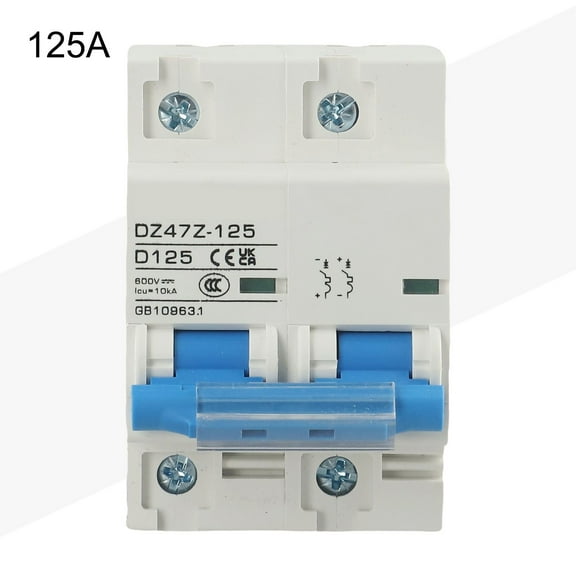 DC MCB for Solar PV 2P 125A 100A 80A 600V Circuit breaker PV Battery