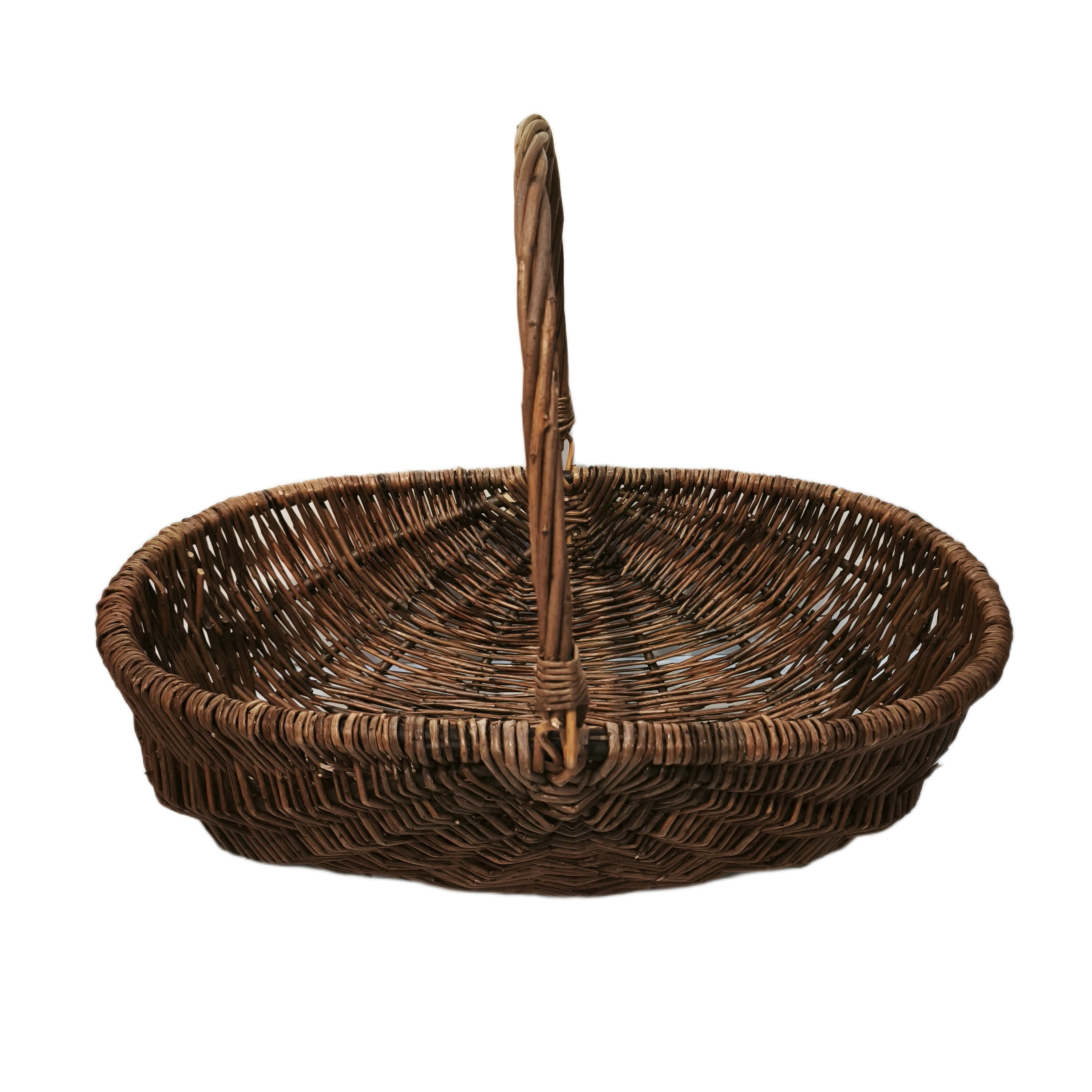 Brown Woven Basket | Fabric wall art for home decor retail