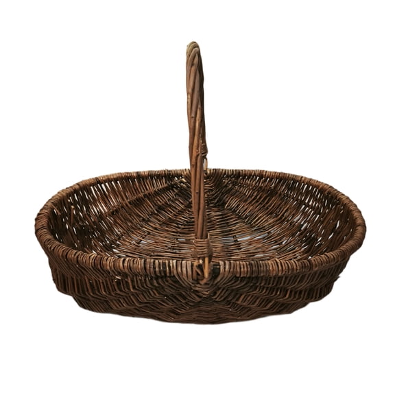 Decorative Woven Basket, Brown, 20" x 6", Easter by My Texas House