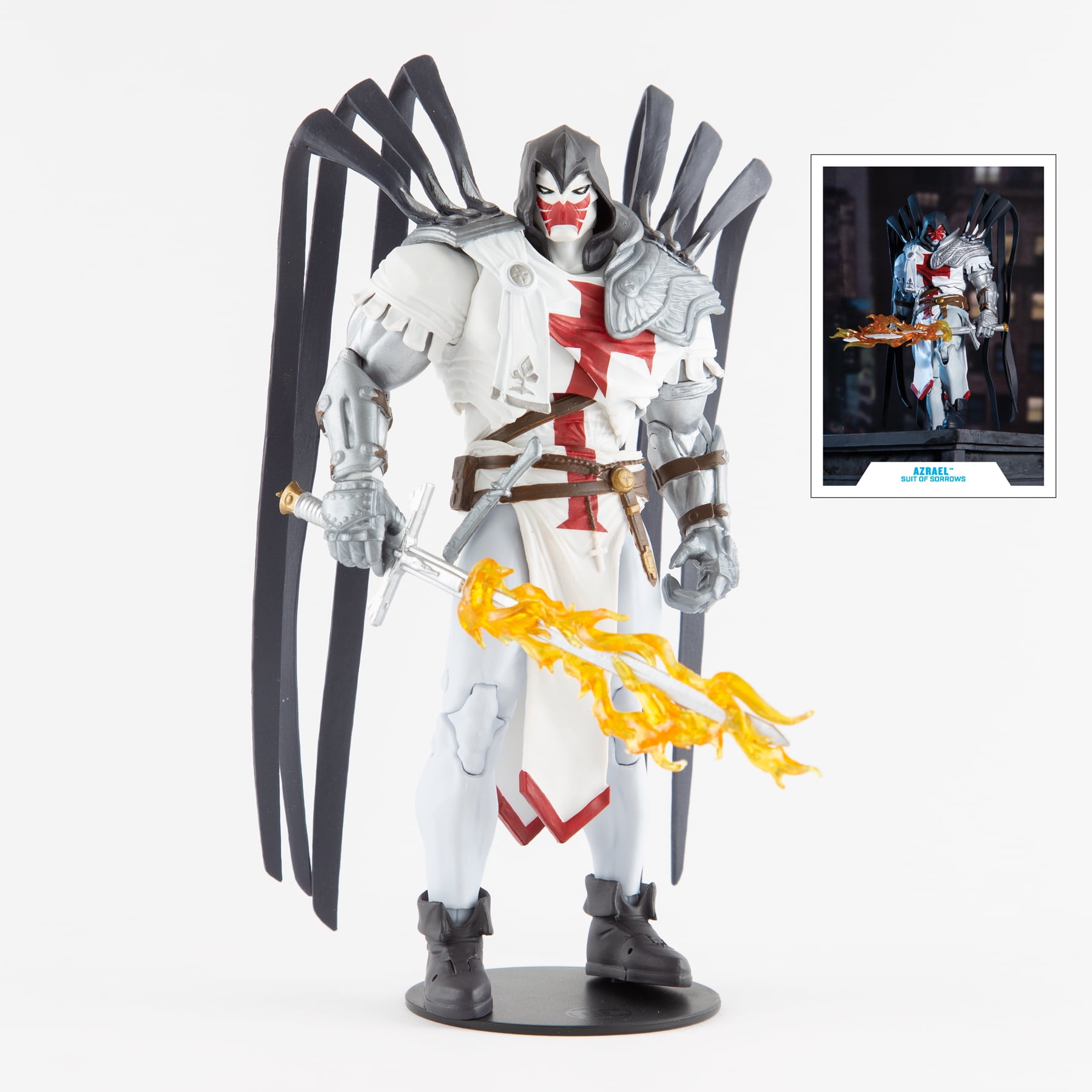 DC MULTIVERSE 7IN - AZRAEL WHITE TEMPLAR (GOLD LABEL)