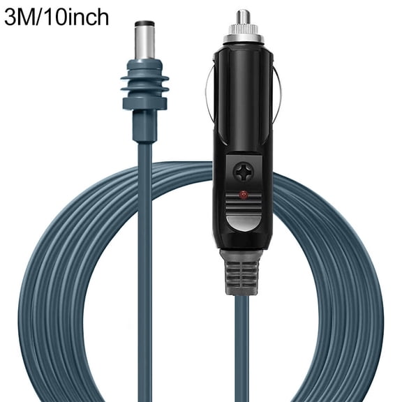 DC Male to 12V Car Cigarette Lighter Plug 18AWG Cable, DC Car Charger Auto Power Supply Cableļ¼ for Cars, Trucks, Buses