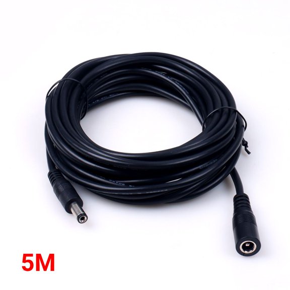 DC Male to Female Cable 5.5x2.1mm Power Extension Cord 12v Extension Cord for Security Camera CCTV IP Router LED Strip