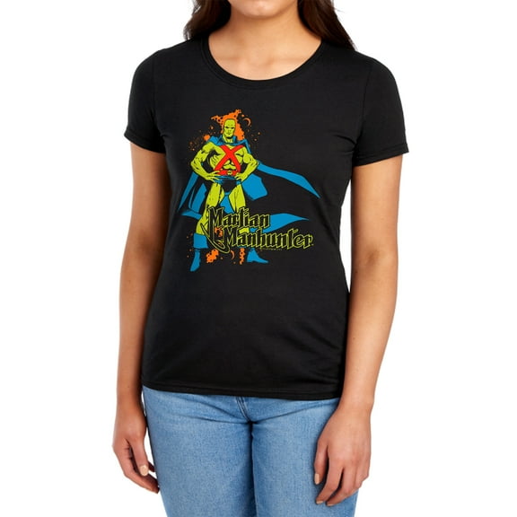 DC Martian Manhunter Women's T Shirt, Black, Medium